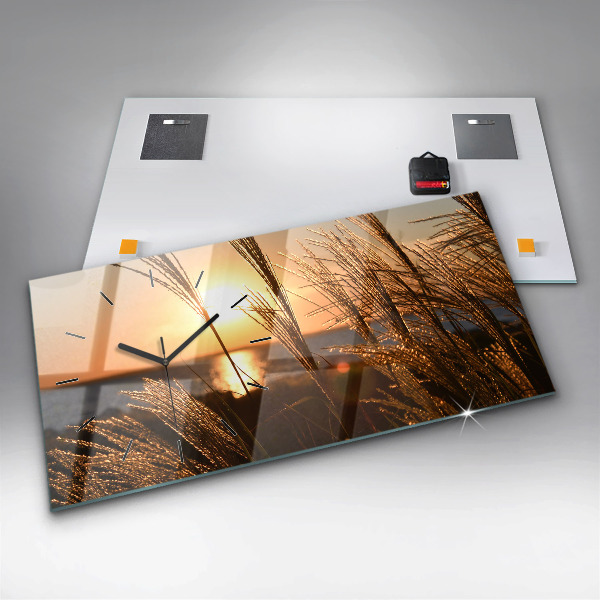 Zegar poziomy Pszenica W Złotej Godzinie