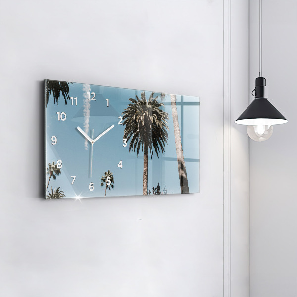 Zegar poziomy Palmy w Los Angeles