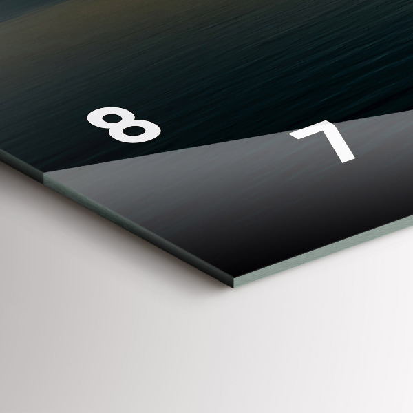 Zegar poziomy Krajobraz na wschód słońca