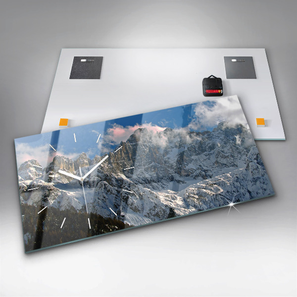 Zegar poziomy Góry Pod Błękitnym Niebem