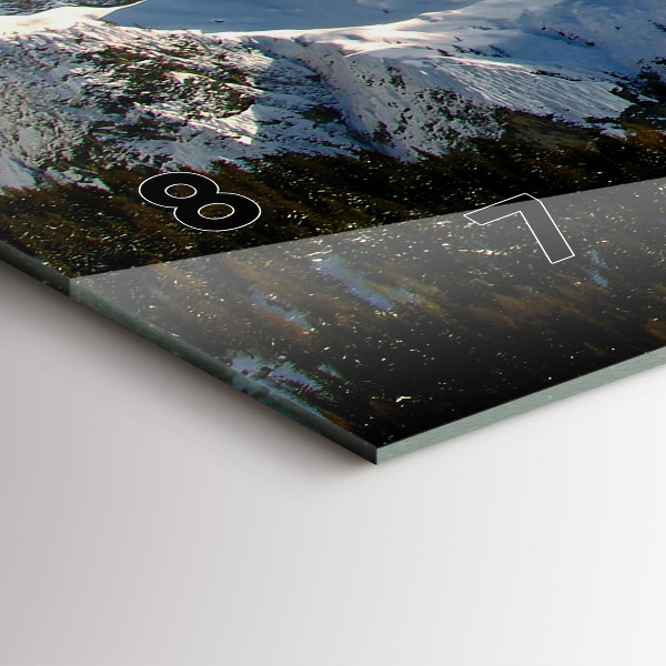 Zegar poziomy Góry Pod Błękitnym Niebem