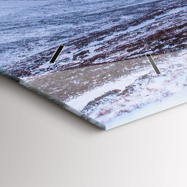 Zegar poziomy Domek w górach