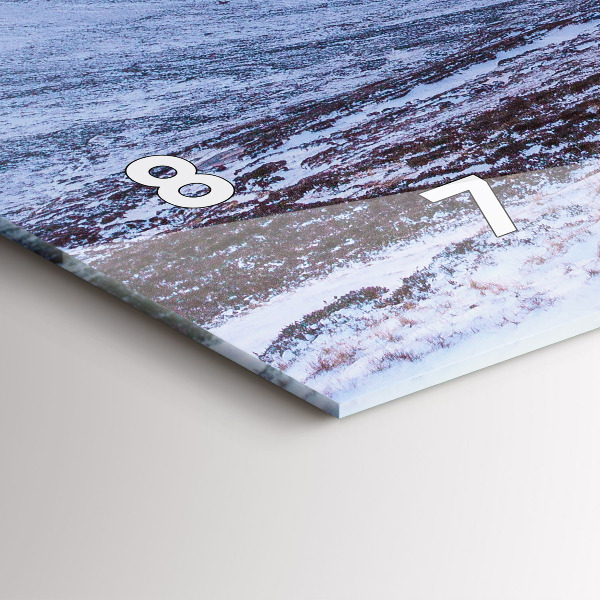 Zegar poziomy Domek w górach