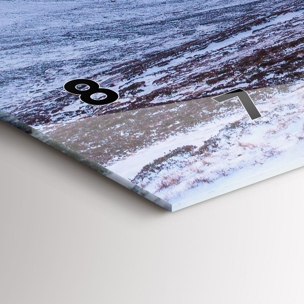 Zegar poziomy Domek w górach