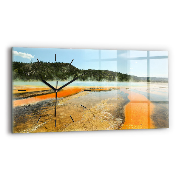 Zegar poziomy Jezioro z Górami