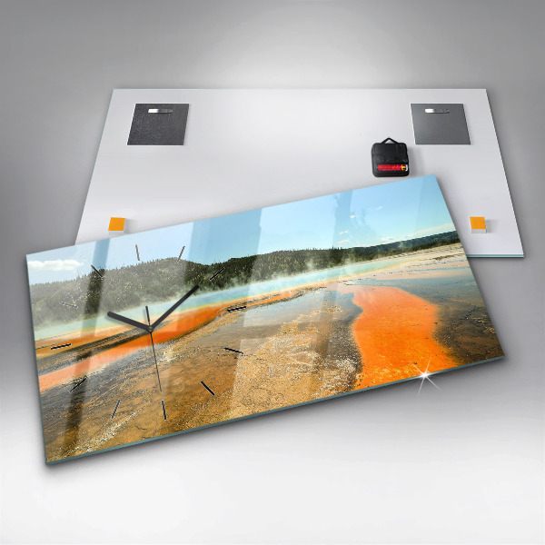 Zegar poziomy Jezioro z Górami