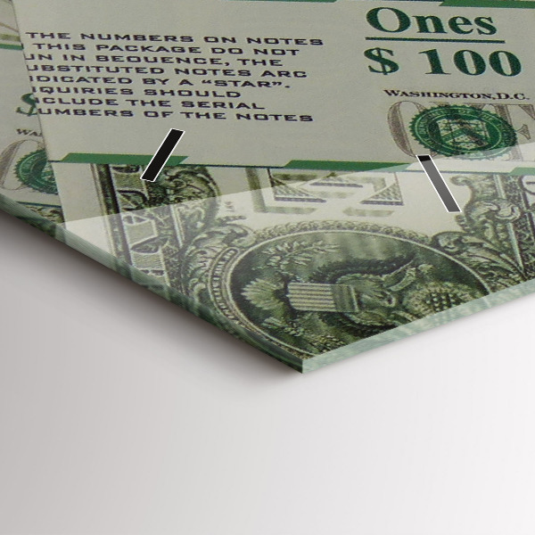 Zegar poziomy 1 dolar amerykański