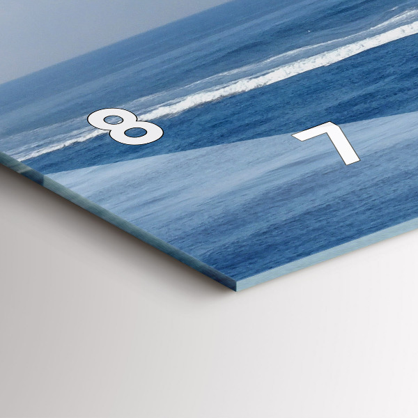 Zegar poziomy Płynąca łódka na oceanie