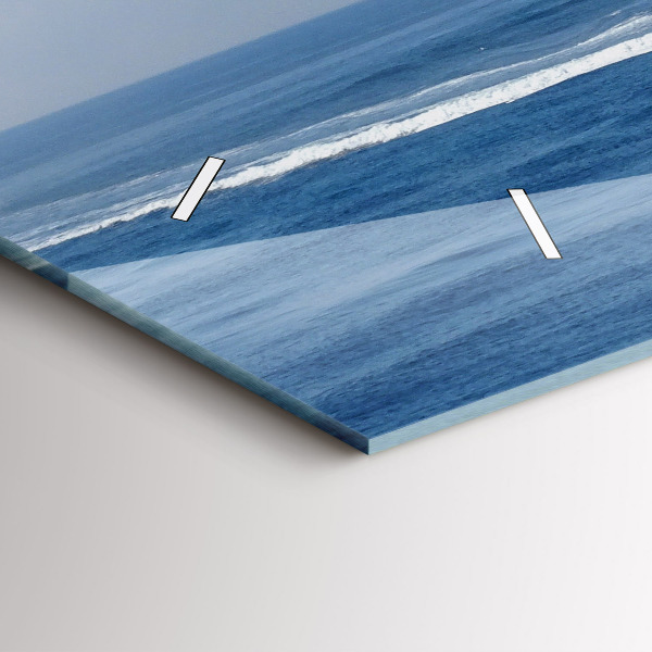 Zegar poziomy Płynąca łódka na oceanie