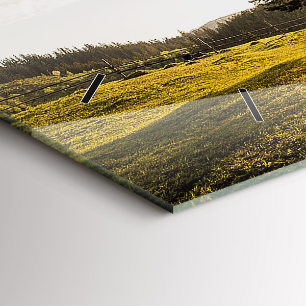 Zegar poziomy Drzewo na wzgórzu