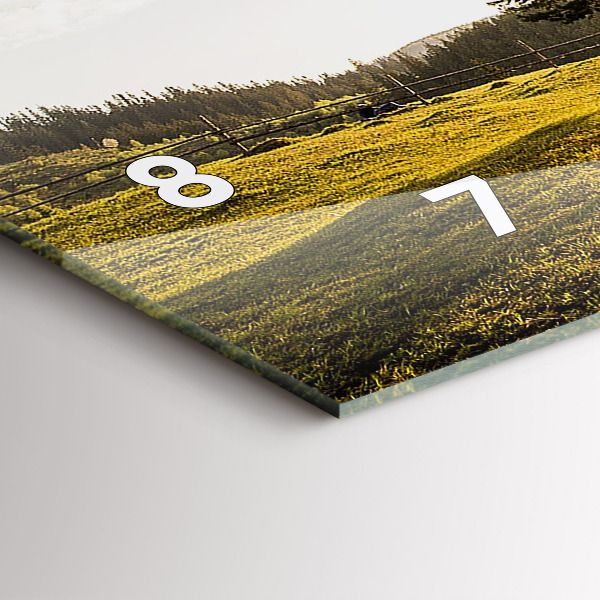 Zegar poziomy Drzewo na wzgórzu