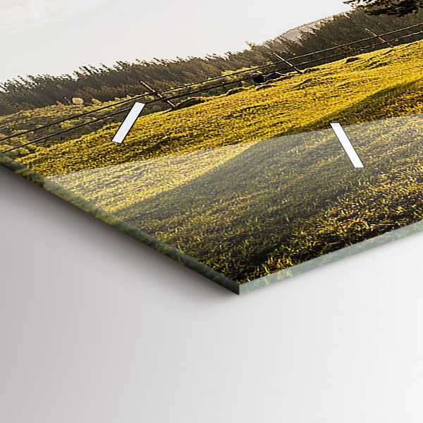 Zegar poziomy Drzewo na wzgórzu