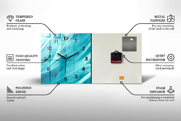 Zegar poziomy Łódź rybacka w porcie
