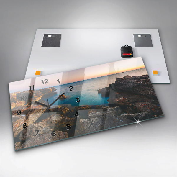 Zegar poziomy Krajobraz morza