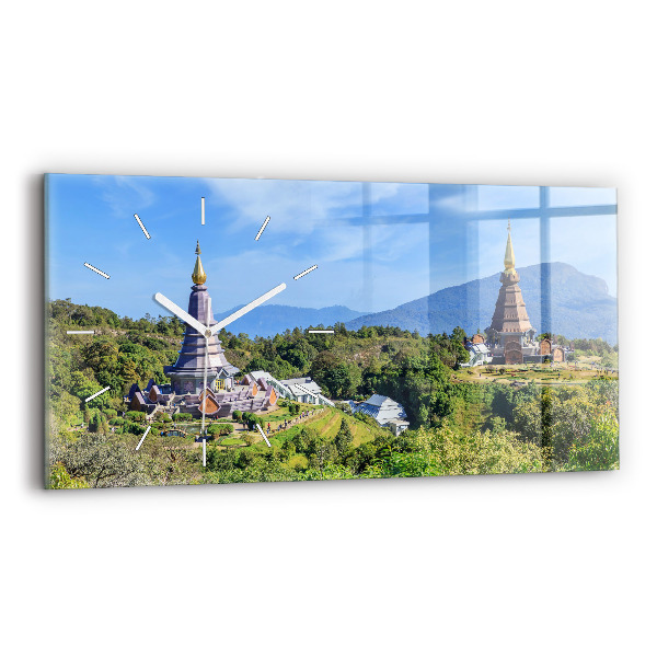 Zegar ścienny poziomy Park narodowy Chiang mai