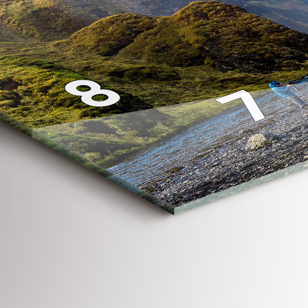 Zegar ścienny poziomy Wodospad w Islandii