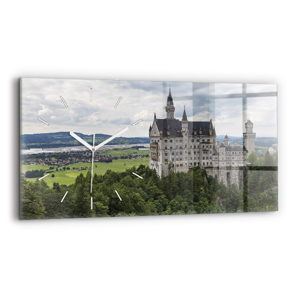 Zegar ścienny poziomy Zamek w Neuschwanstein