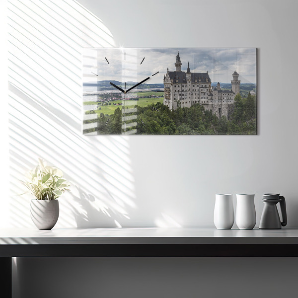Zegar ścienny poziomy Zamek w Neuschwanstein