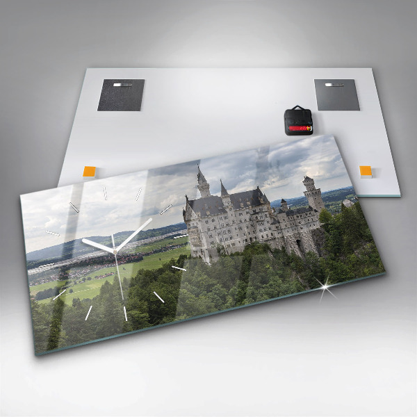 Zegar ścienny poziomy Zamek w Neuschwanstein