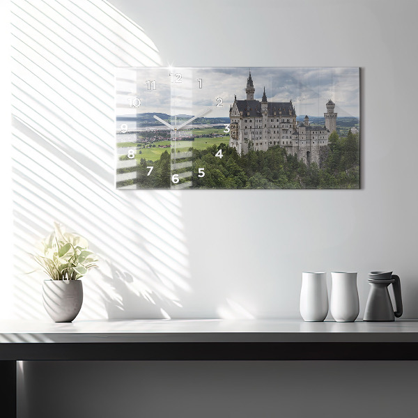 Zegar ścienny poziomy Zamek w Neuschwanstein