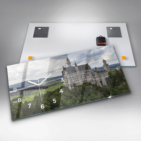 Zegar ścienny poziomy Zamek w Neuschwanstein