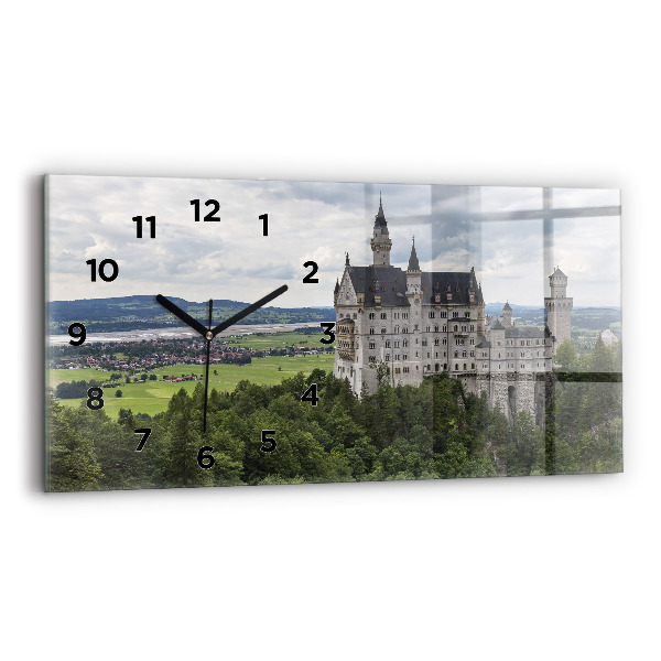 Zegar ścienny poziomy Zamek w Neuschwanstein