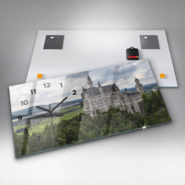 Zegar ścienny poziomy Zamek w Neuschwanstein