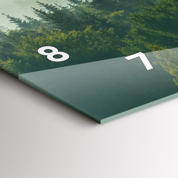 Zegar ścienny poziomy Wschód słońca Beskidy