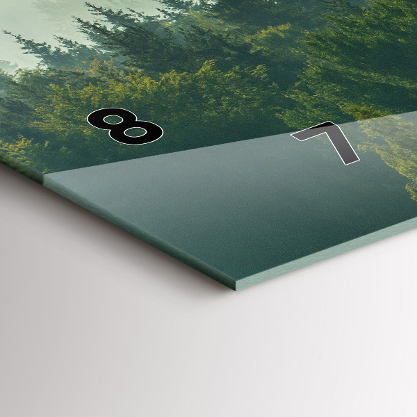 Zegar ścienny poziomy Wschód słońca Beskidy