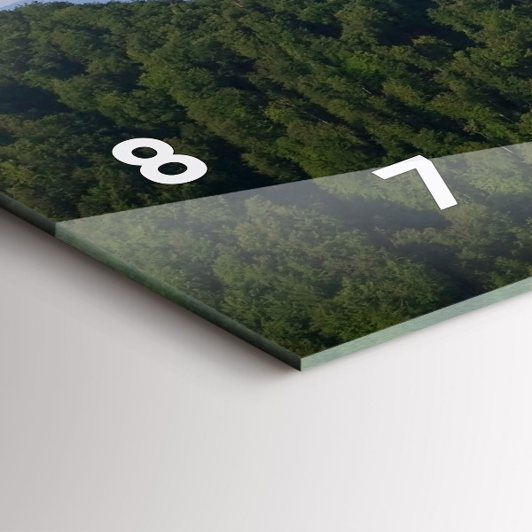 Zegar szklany poziomy Sokolica Wierch w Pieninach