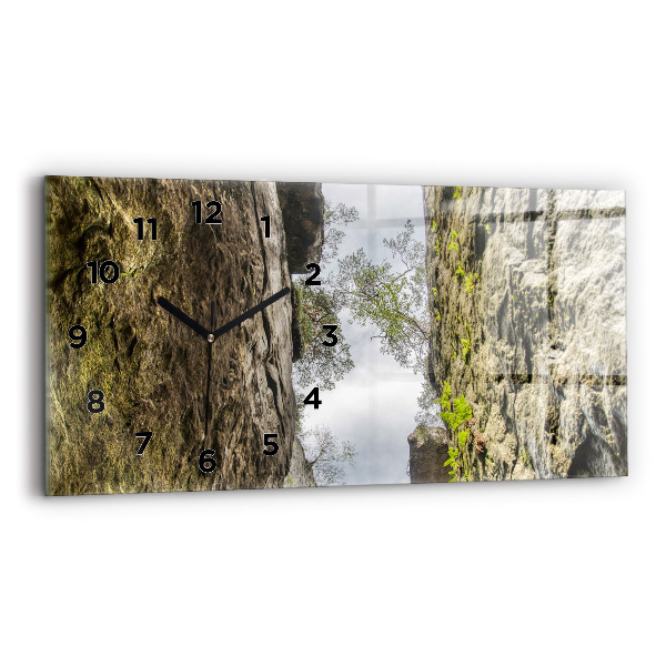 Zegar szklany poziomy Skalne miasto w Czechach