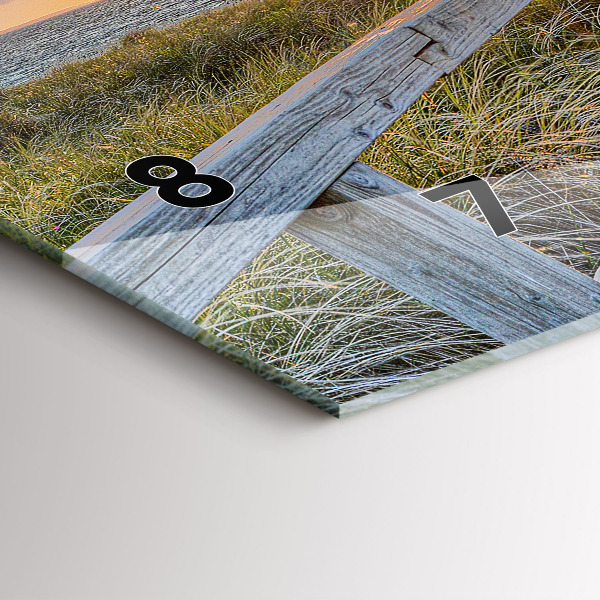 Zegar ścienny poziomy Wakacje na plaży