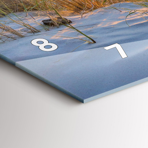 Zegar szklany poziomy Zachód słońca nad morzem