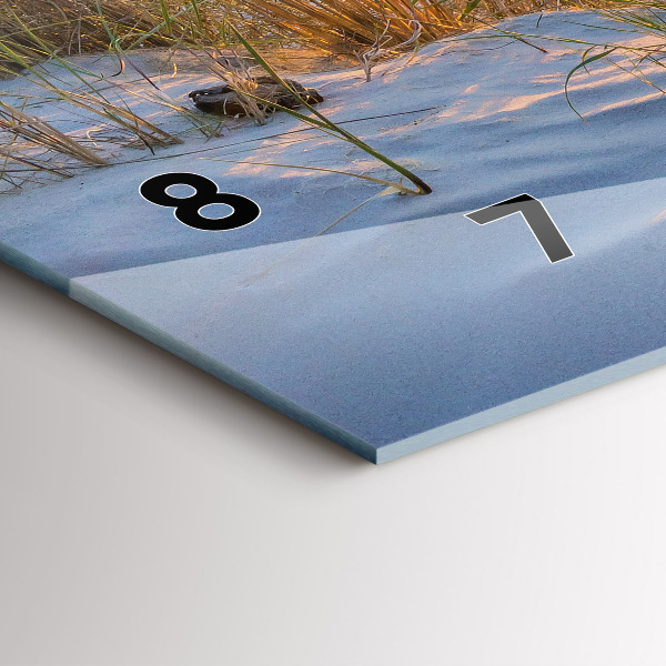 Zegar szklany poziomy Zachód słońca nad morzem