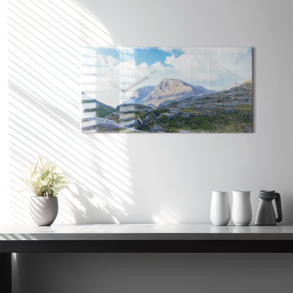 Zegar ścienny poziomy Skalisty Krajobraz