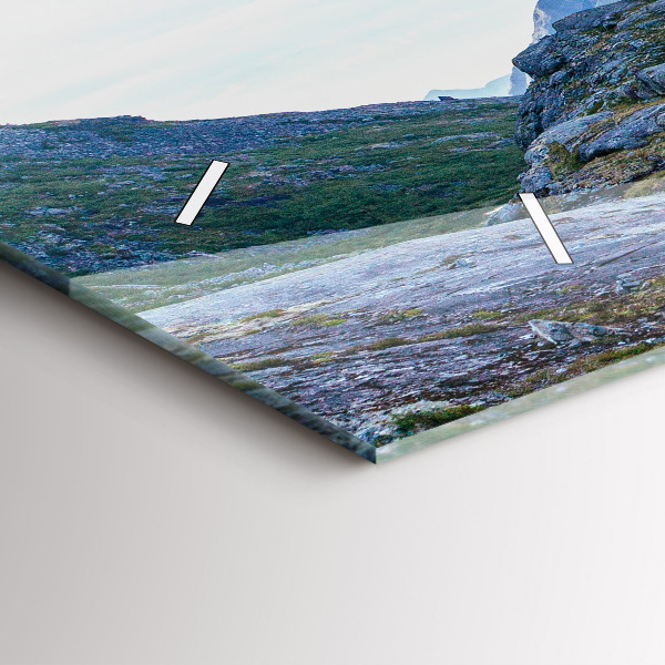 Zegar ścienny poziomy Skalisty Krajobraz