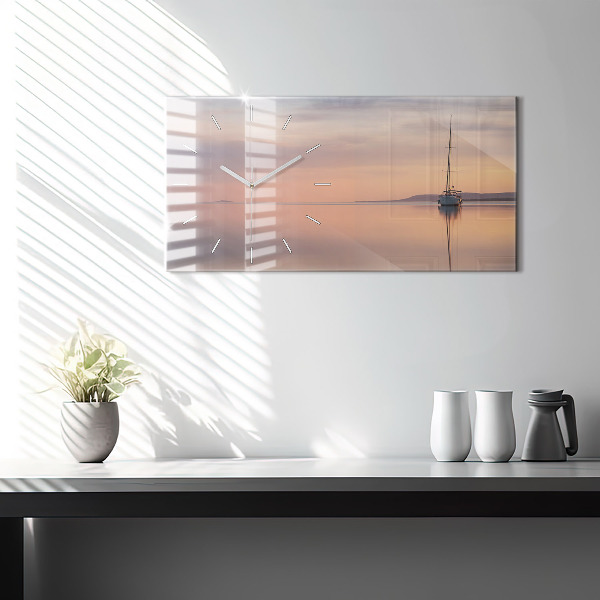 Zegar szklany poziomy Jezioro Balaton USA