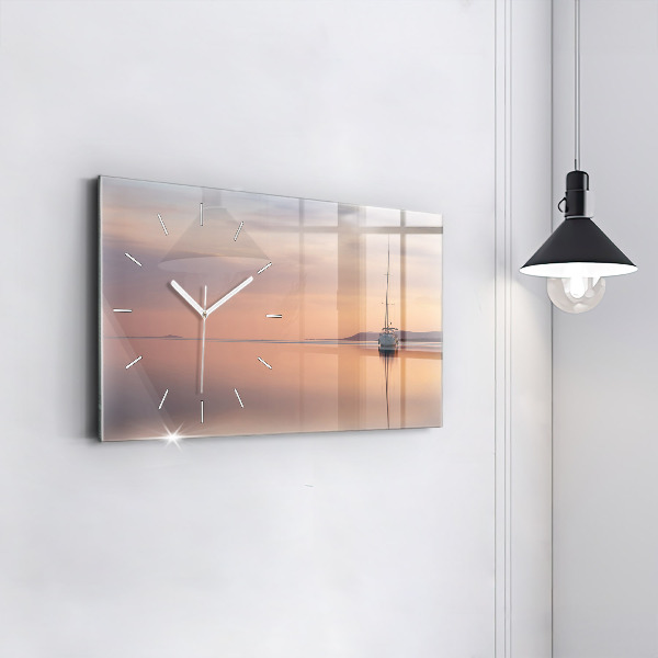 Zegar szklany poziomy Jezioro Balaton USA