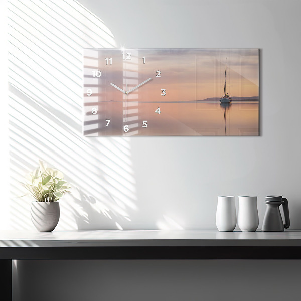 Zegar szklany poziomy Jezioro Balaton USA