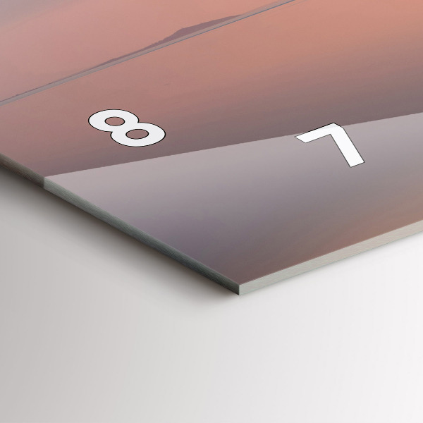 Zegar szklany poziomy Jezioro Balaton USA