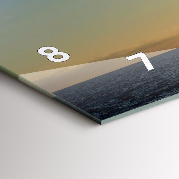 Zegar ścienny poziomy Hiszpański taniec na morzu