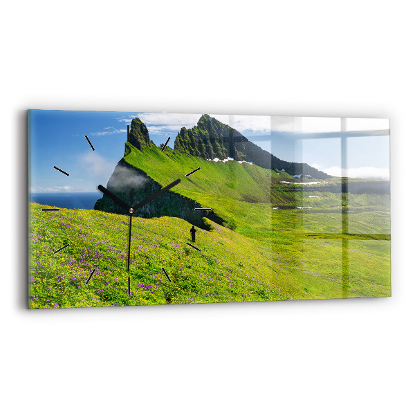 Zegar szklany poziomy Rezerwat Hornstrandir Islandia