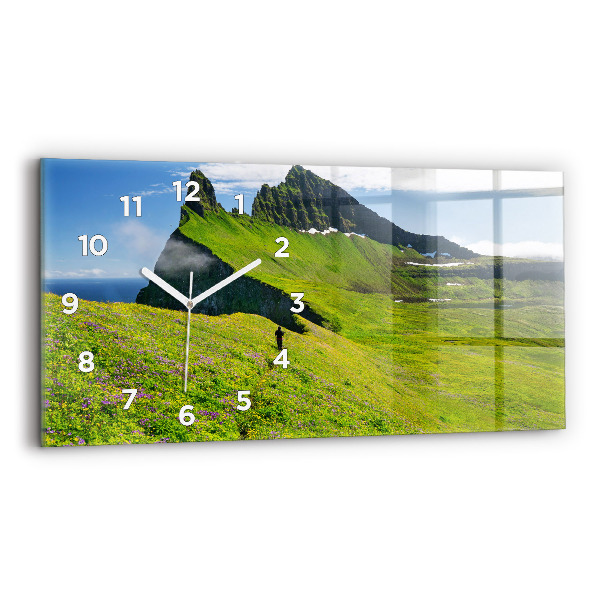 Zegar szklany poziomy Rezerwat Hornstrandir Islandia