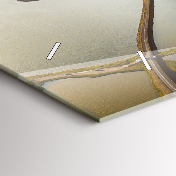 Zegar szklany poziomy Droga w Islandii