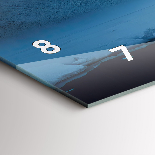 Zegar poziomy Namiot w górach Islandii