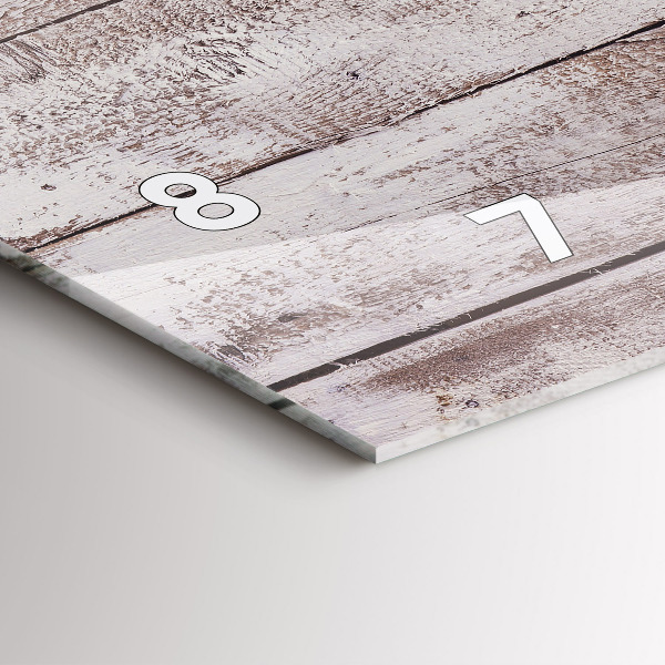 Zegar ścienny poziomy Jasne deski drewna