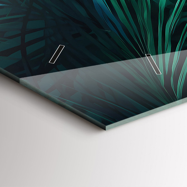 Zegar poziomy Tropikalne liście