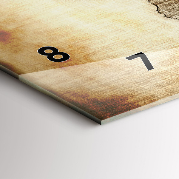 Zegar ścienny poziomy Stara mapa świata