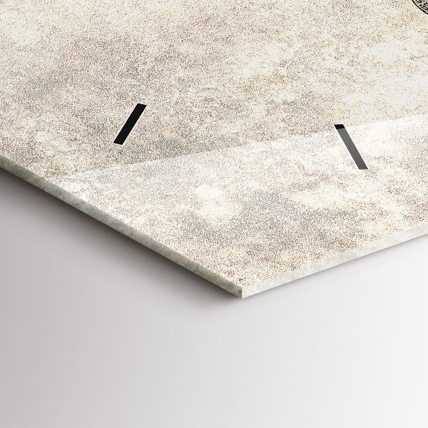 Zegar szklany poziomy Mapa świata gazeta