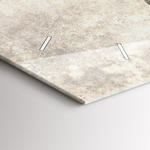 Zegar szklany poziomy Mapa świata gazeta